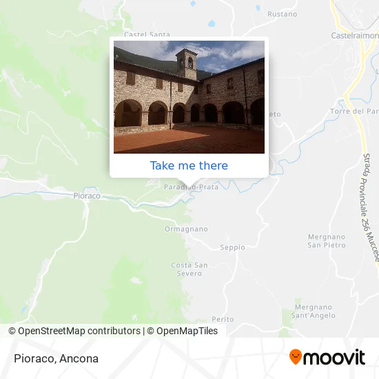 Pioraco map