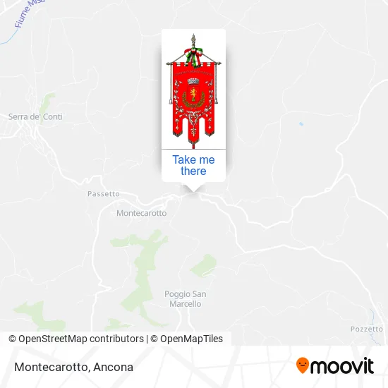 Montecarotto map