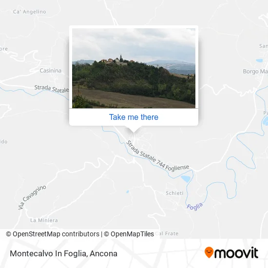 Montecalvo In Foglia map