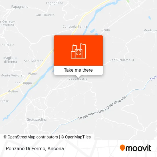 Ponzano Di Fermo map