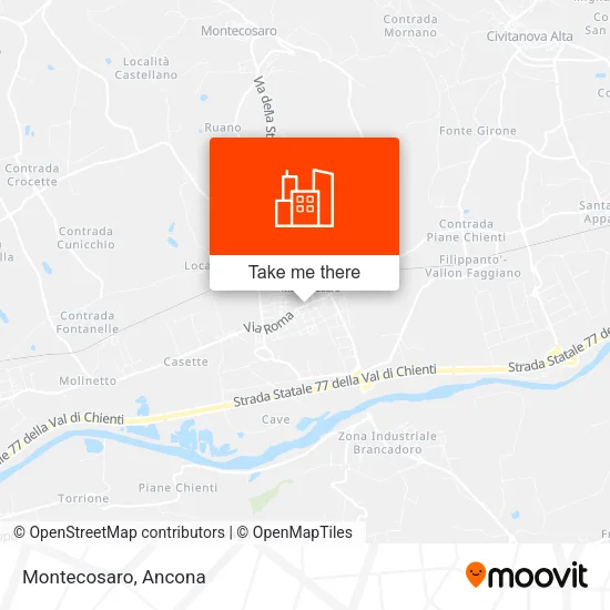 Montecosaro map
