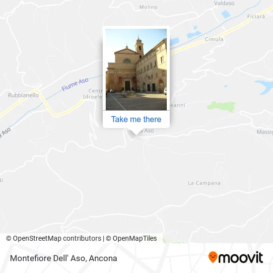 Montefiore Dell' Aso map