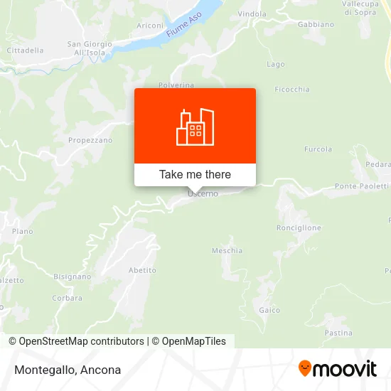 Montegallo map