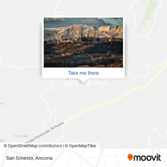 San Ginesio map