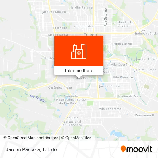 Jardim Pancera map