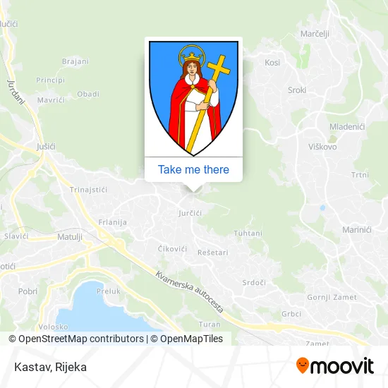 Kastav map