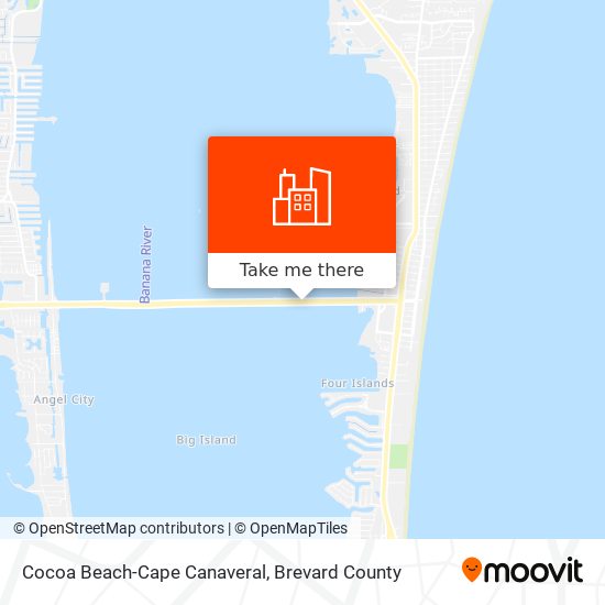 Mapa de Cocoa Beach-Cape Canaveral