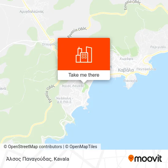 Άλσος Παναγούδας map