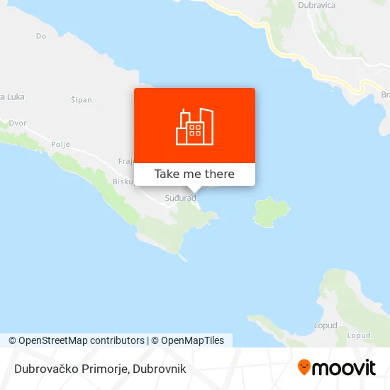 Dubrovačko Primorje map