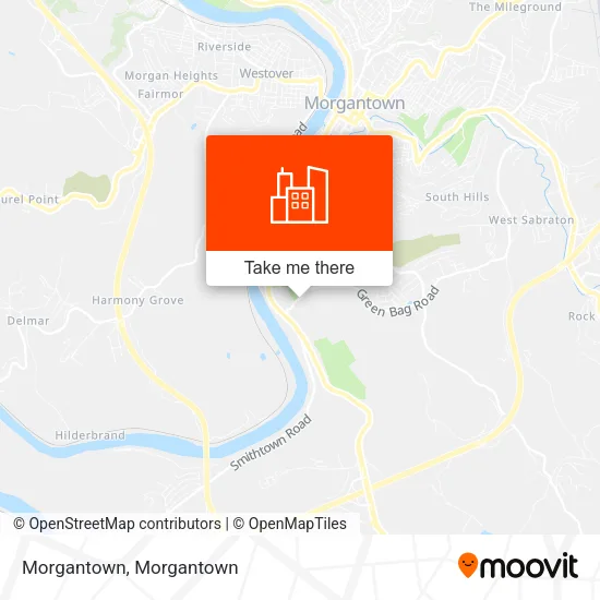 Morgantown map