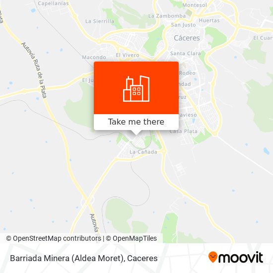Barriada Minera (Aldea Moret) map