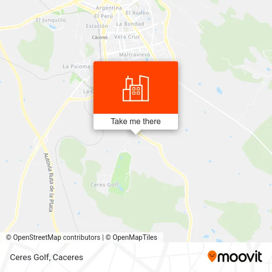 Ceres Golf map