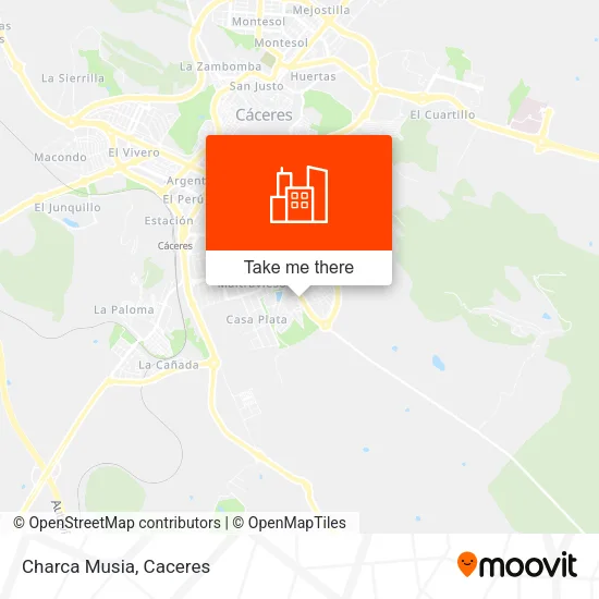 Charca Musia map