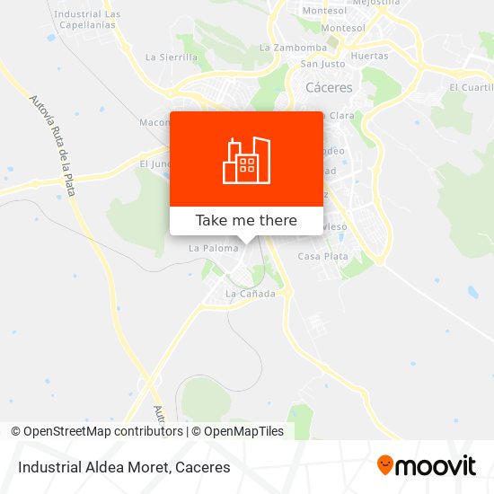 Industrial Aldea Moret map