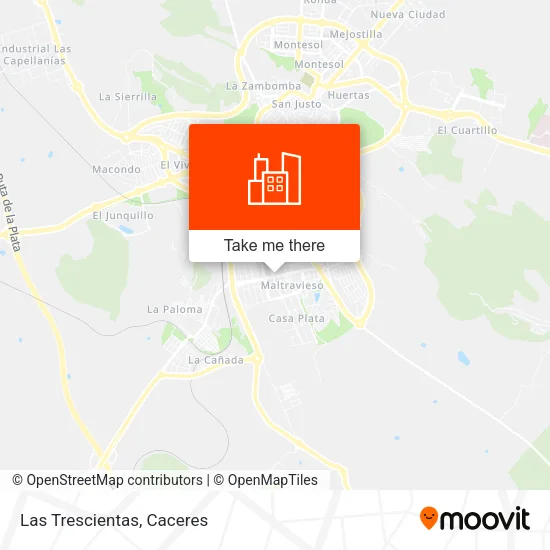 Las Trescientas map