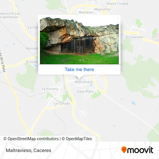 Maltravieso map