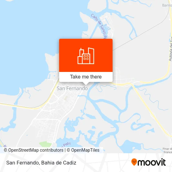 San Fernando map