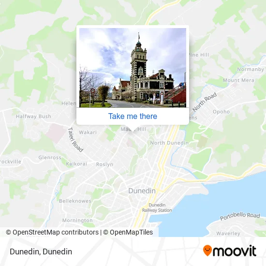 Dunedin map