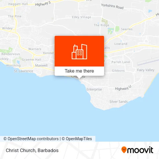 Christ Church map