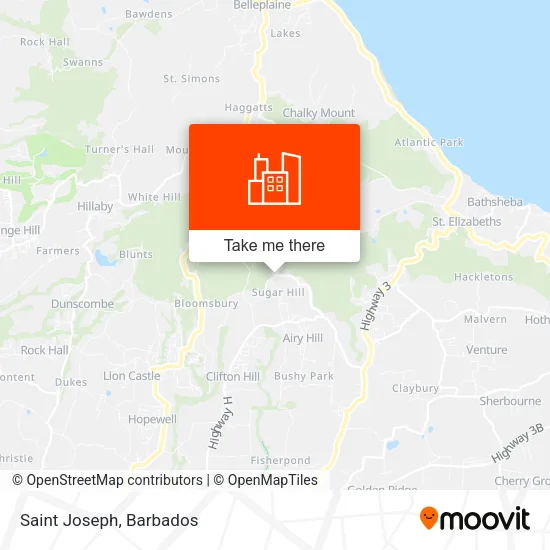 Saint Joseph map