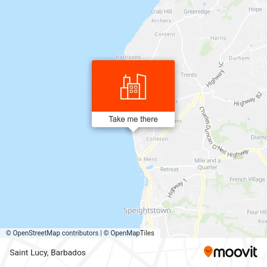 Saint Lucy map