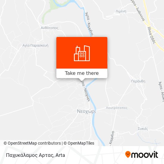 Παχυκάλαμος Αρτας map