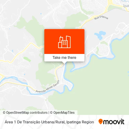 Área 1 De Transição Urbana / Rural map
