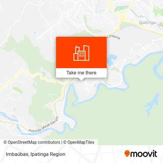 Imbaúbas map