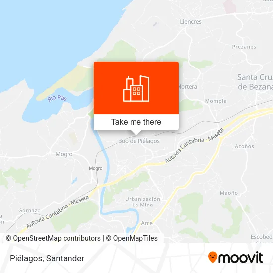 Piélagos map