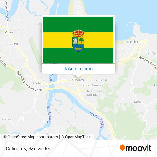 Colindres map
