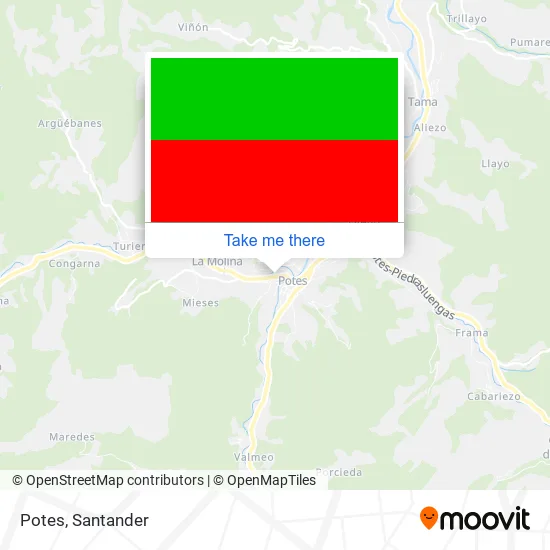 Potes map