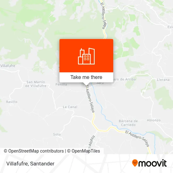 Villafufre map