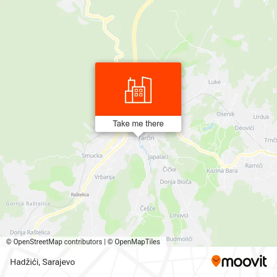 Hadžići map