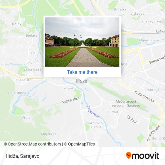 Ilidža map
