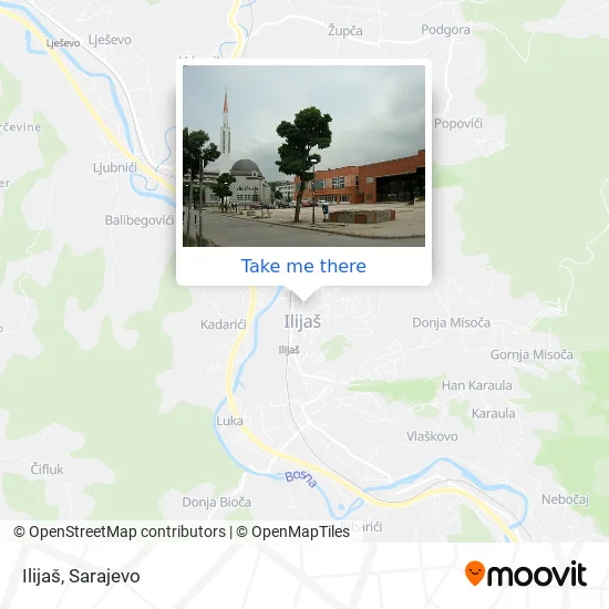 Ilijaš map