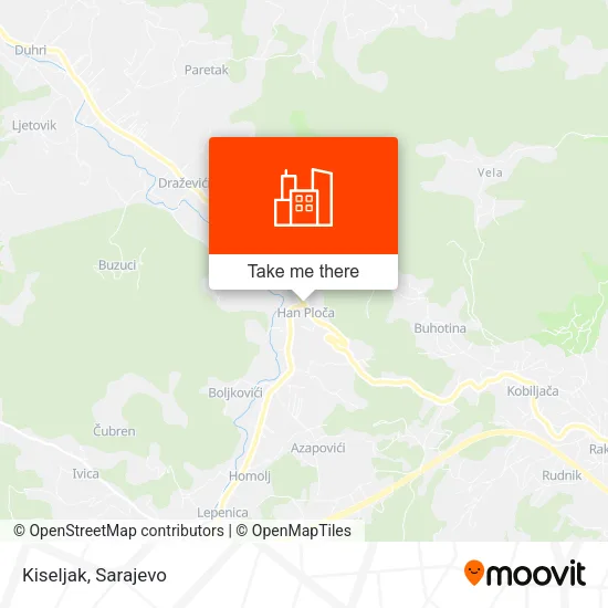 Kiseljak map