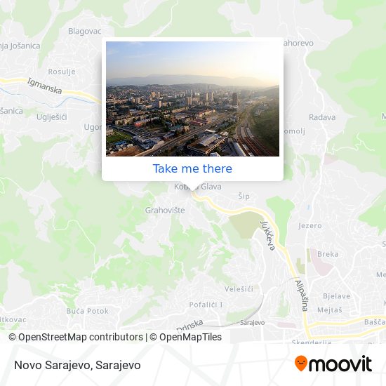 Novo Sarajevo mapa