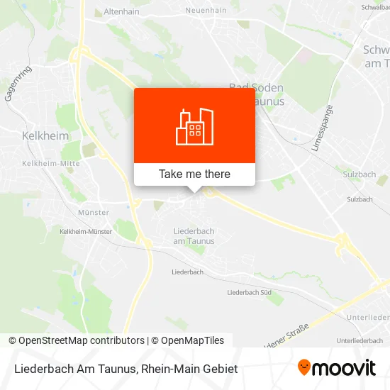 Карта Liederbach Am Taunus