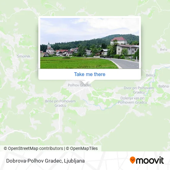 Dobrova-Polhov Gradec map