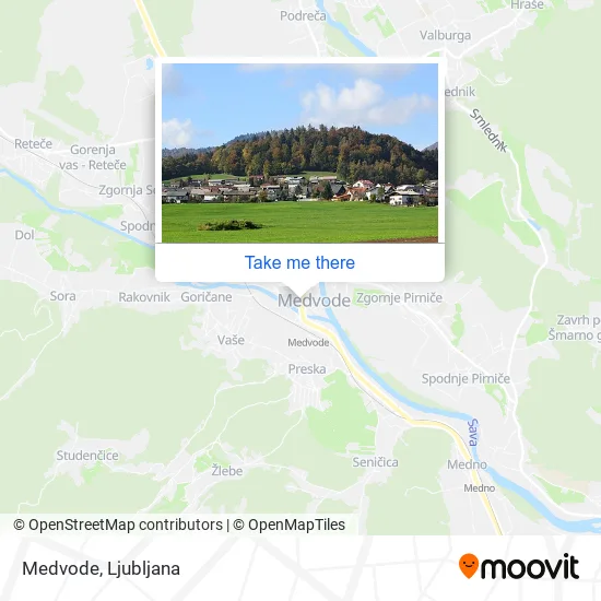 Medvode map