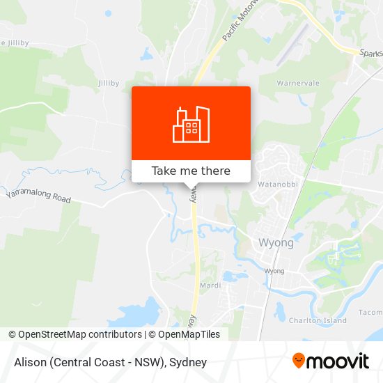 Alison (Central Coast - NSW) map
