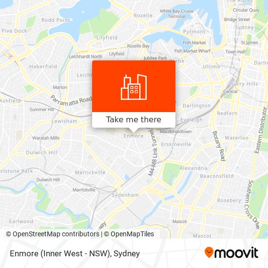 Enmore (Inner West - NSW) map