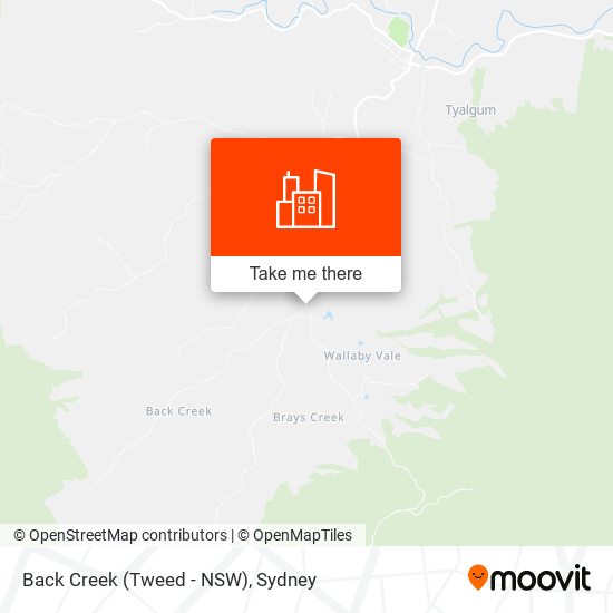 Back Creek (Tweed - NSW) map