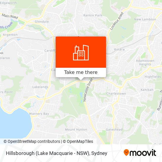 Hillsborough (Lake Macquarie - NSW) map