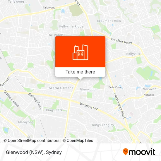 Glenwood (NSW) map