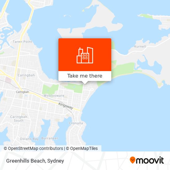 Greenhills Beach map