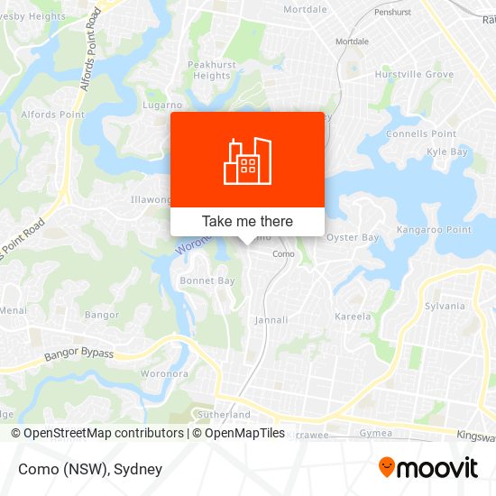 Como (NSW) map