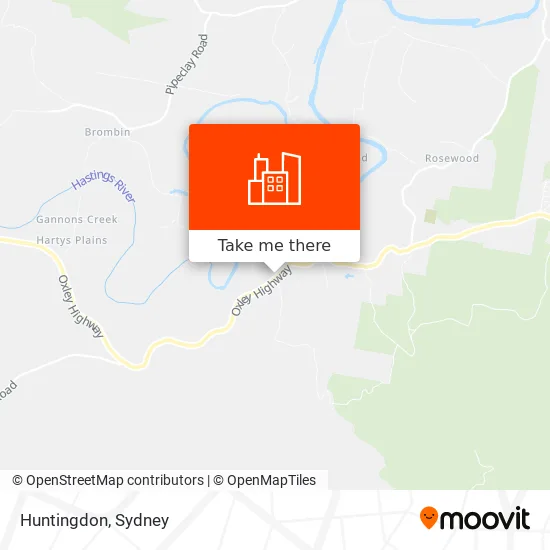 Huntingdon map
