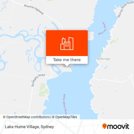 Lake Hume Village map