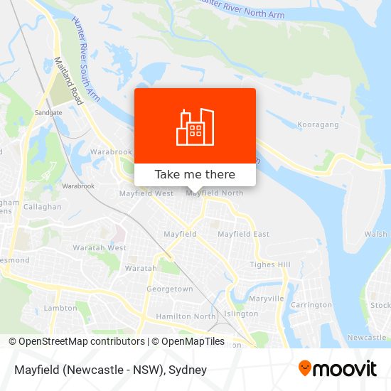 Mayfield (Newcastle - NSW) map